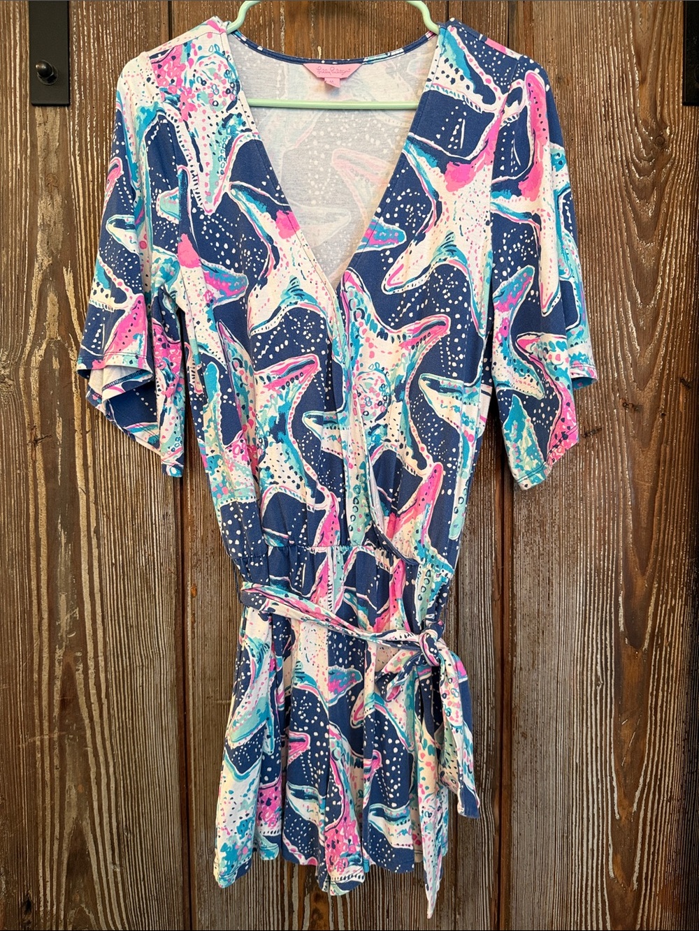 Lilly Pulitzer Shorts Romper with Belt